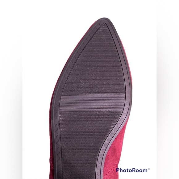 NWOT•Time and Tru Women’s Cranberry pointed toe flats sz11 - Picture 7 of 9